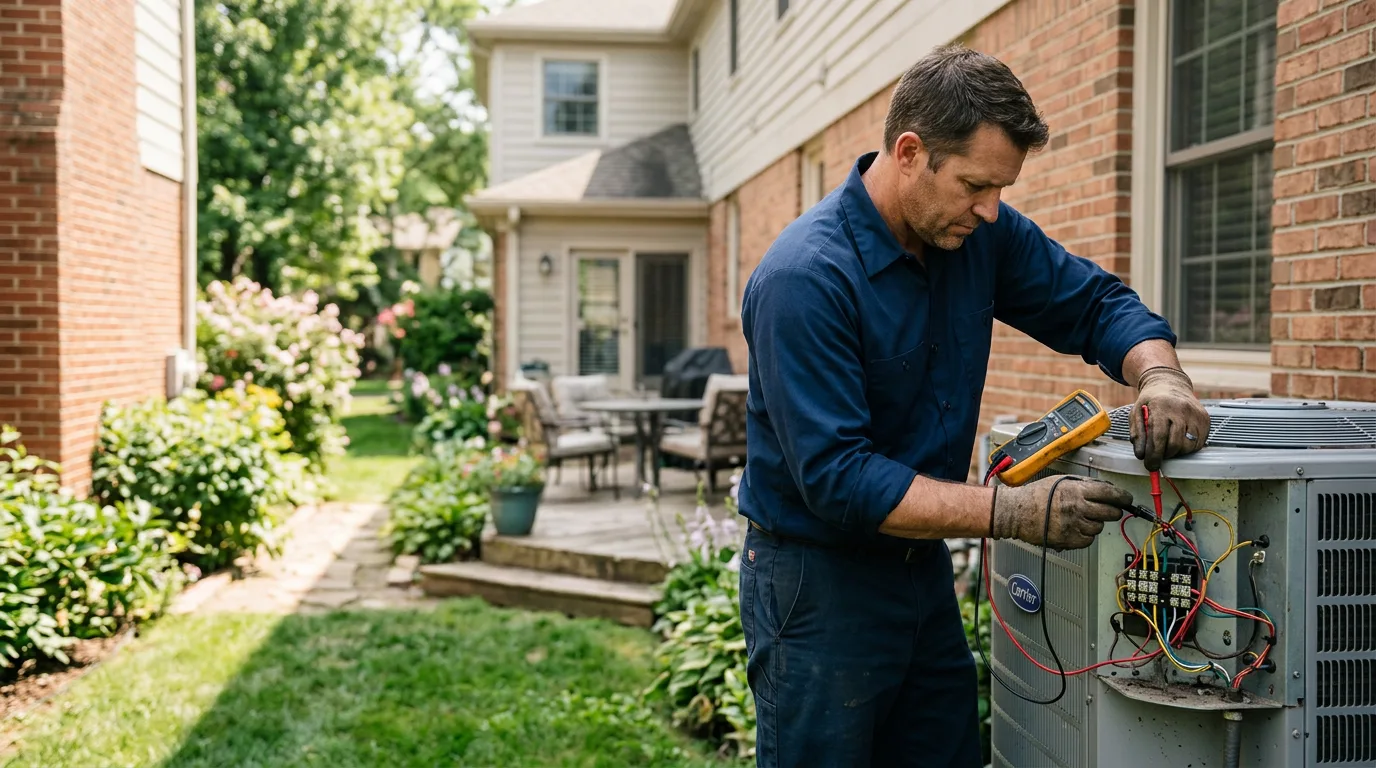 HVAC technician working near Epsom, NH